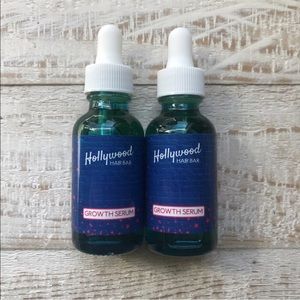 2x Hollywood Hair Bar Growth Serum Bottle New! Hair Regrowth Oil 1oz x 2 = 2oz